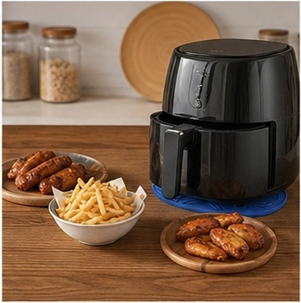 Heat Mat Silicone - Hittebestendige siliconenmat voor airfryer, dikke isolatiemat