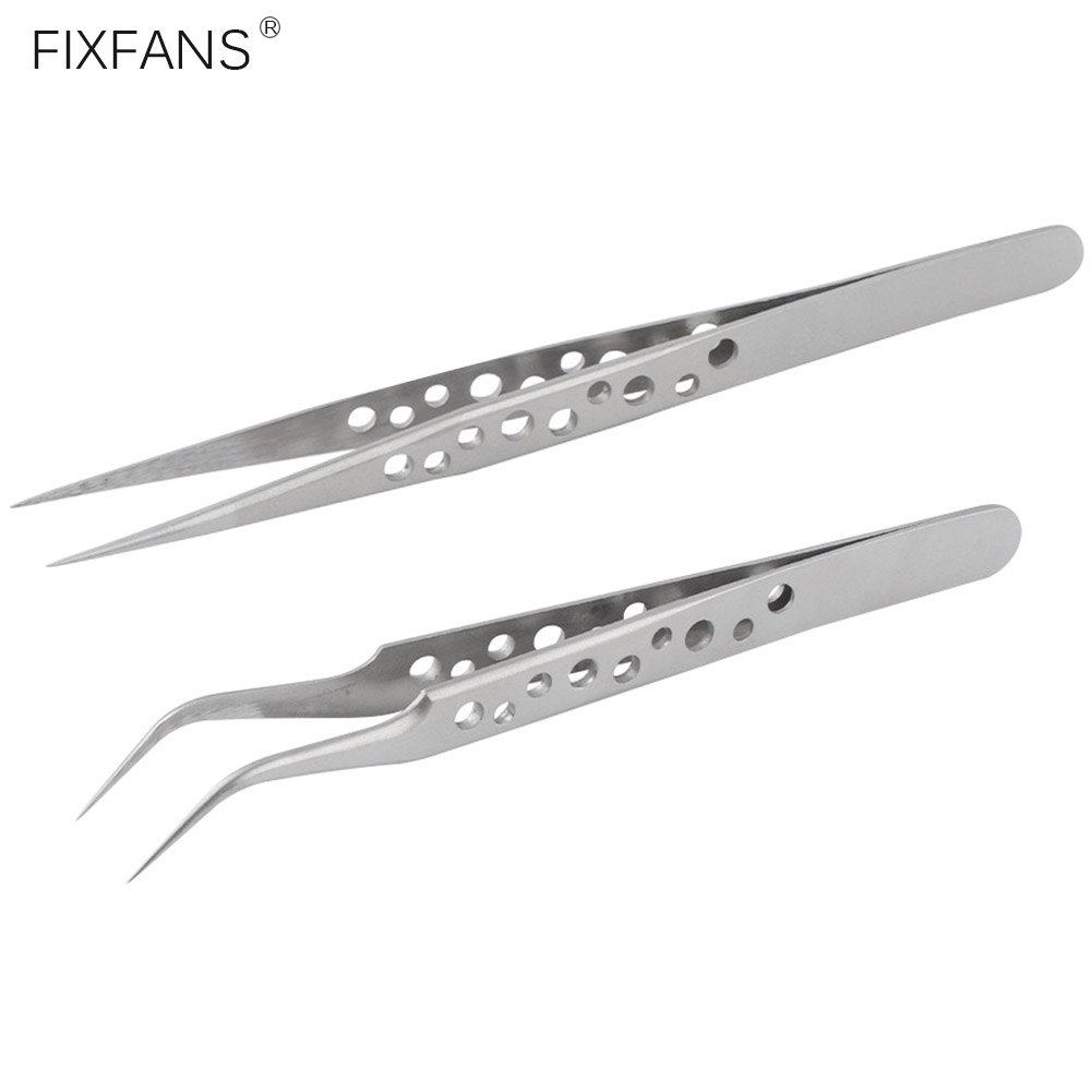 Smd Tweezer Set - Ultraprecisie roestvrijstalen pincetset Fijne puntpincet voor