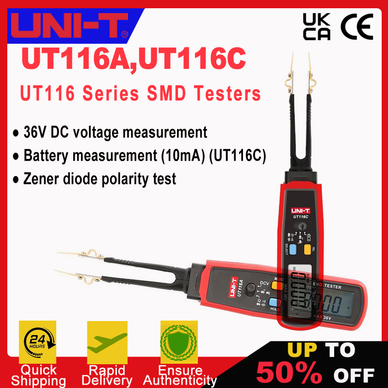 Smd Tweezer Set - UT116A UT116C Digitale pincet Smart SMD-tester