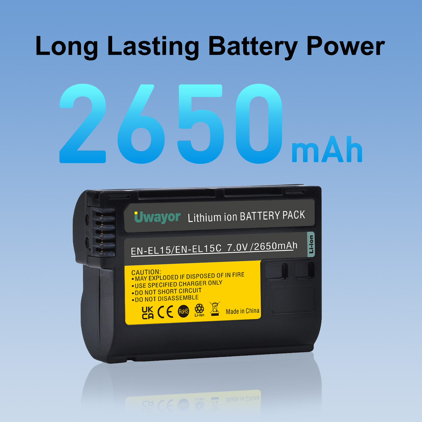 2650mAh Uwayor ENEL-15/ENEL15C - Nikon Camera Z6 Iii recensie en prijs