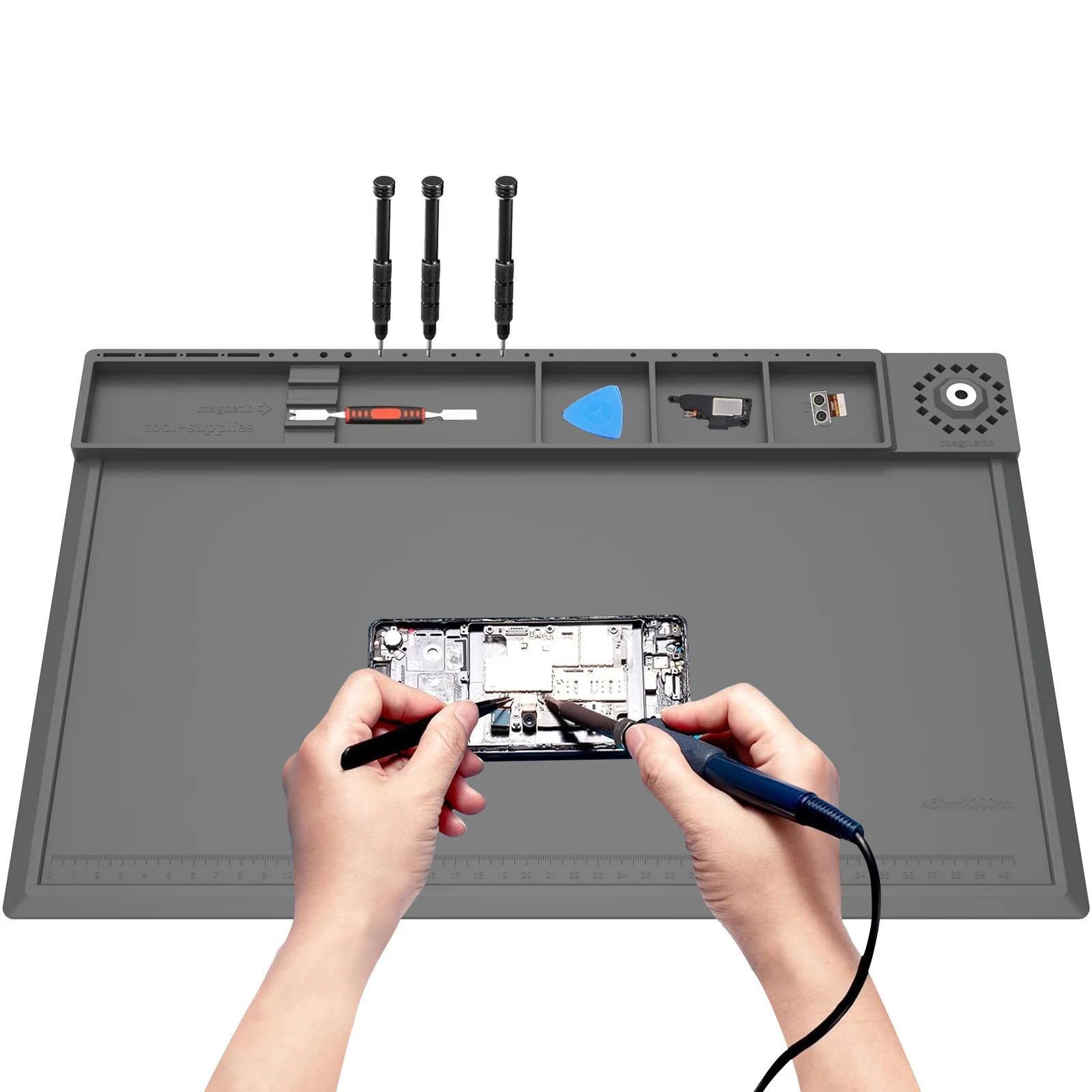 Soldeerstation Mat Siliconen W - Electronics Repair Workstation recensie en prijs