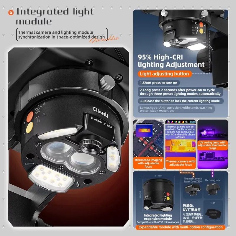 Qianli 6558 Gorilla Trinoculai - Electronics Repair In Usa recensie en prijs