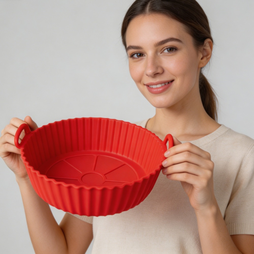 Ronde siliconen airfryer-bakvo - Heat Mat Silicone recensie en prijs