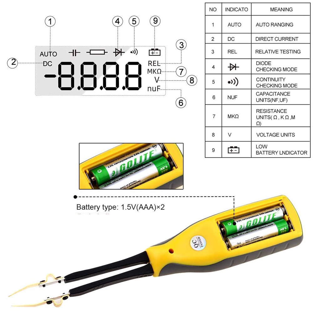 990C Smart Smd Tester Smart Pi - Smd Tweezer Set recensie en prijs