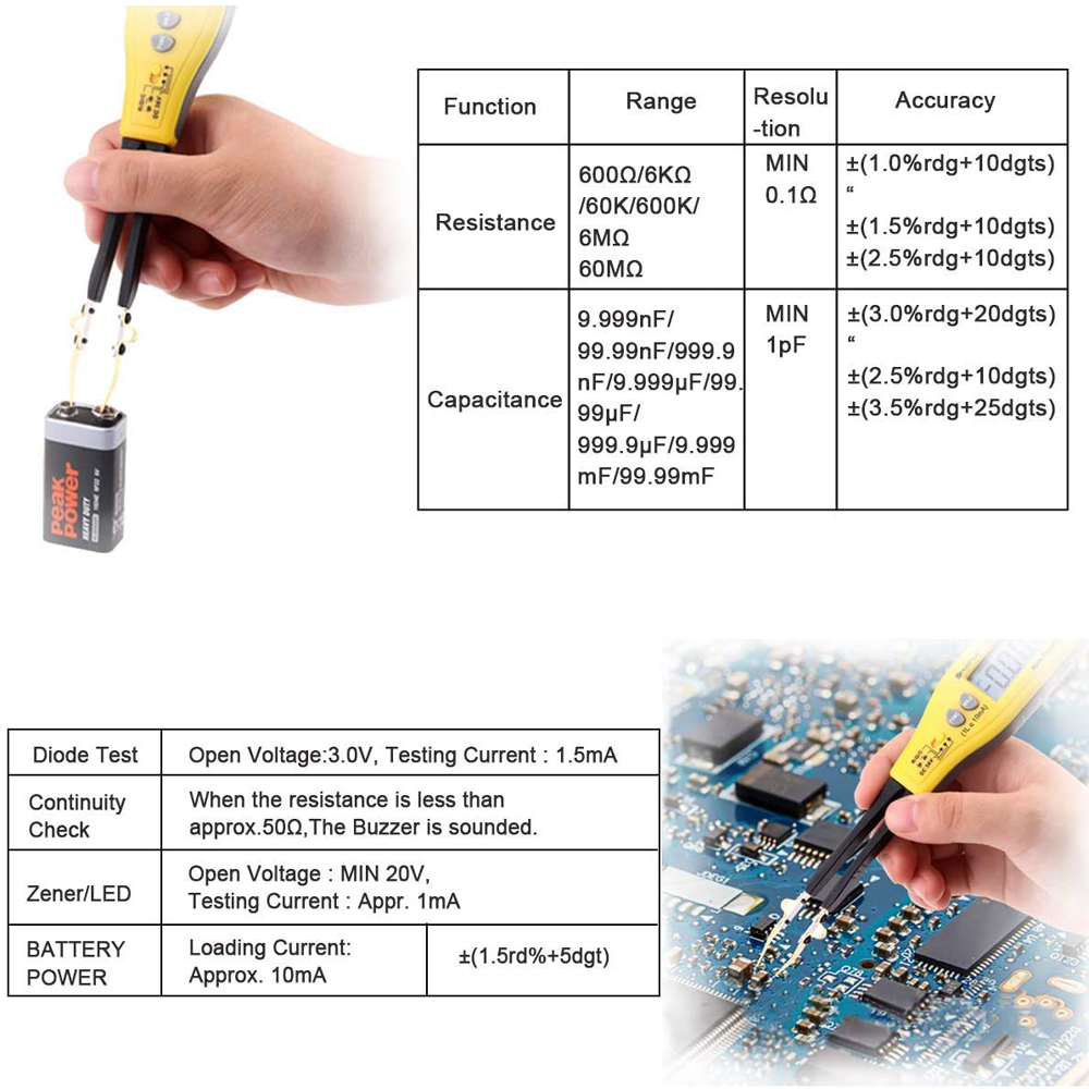 990C Smart Smd Tester Smart Pi - Smd Tweezer Set recensie en prijs