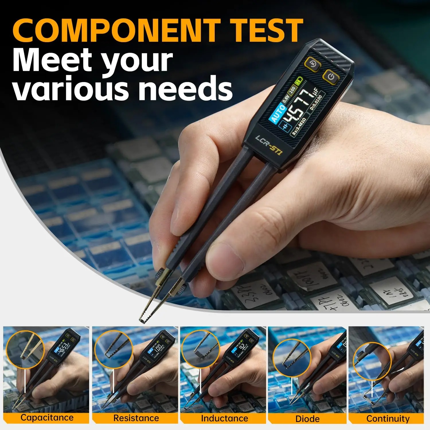 FNIRSI LCR-ST1 Mini Smart Twee - Smd Tweezer Set recensie en prijs