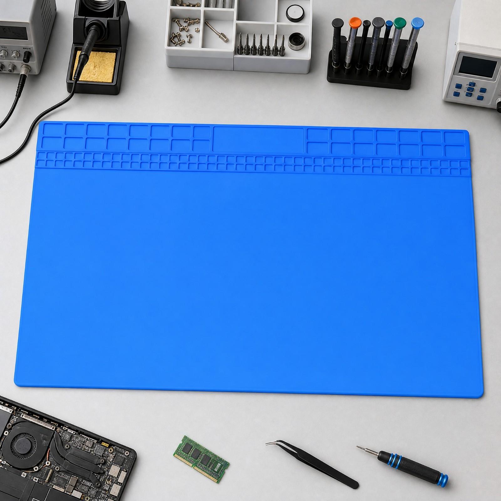 Flexibele siliconen soldeermat - Heat Mat Silicone recensie en prijs