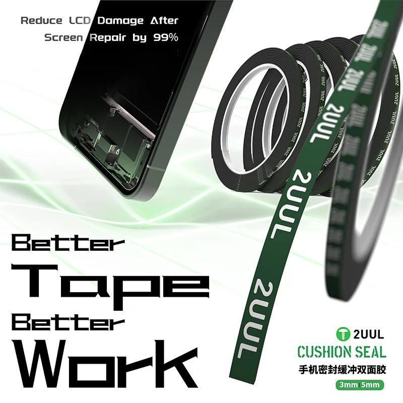 2UUL CS01 CS02 3mm/5mm Kussent - Electronics Repair Tape recensie en prijs